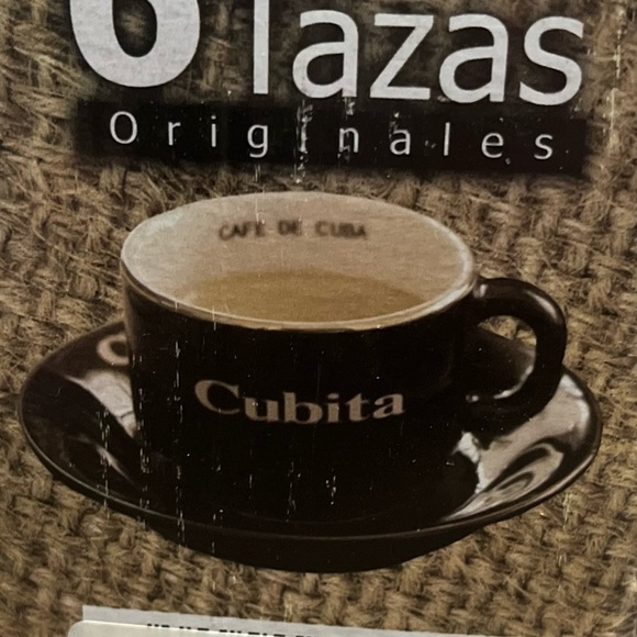 NIB Cubits Espresso 6 cups & 6 saucers - Picture 4 of 4